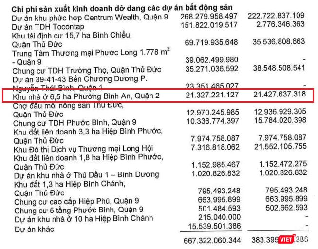 "Danh mục" loạt dự án bất động sản mà TDH đang triển khai (Nguồn: TDH)