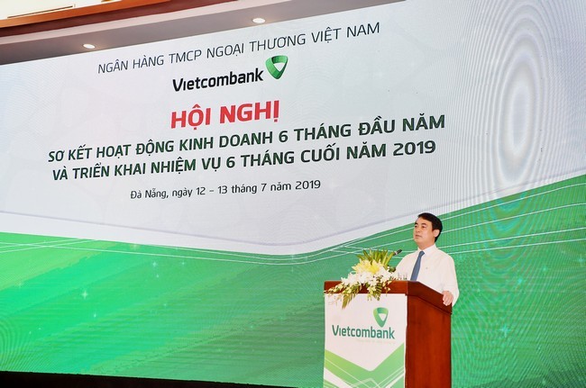 Ông Nghiêm Xuân Thành - Chủ tịch HĐQT Vietcombank - phát biểu tại hội nghị (Ảnh: VCB)