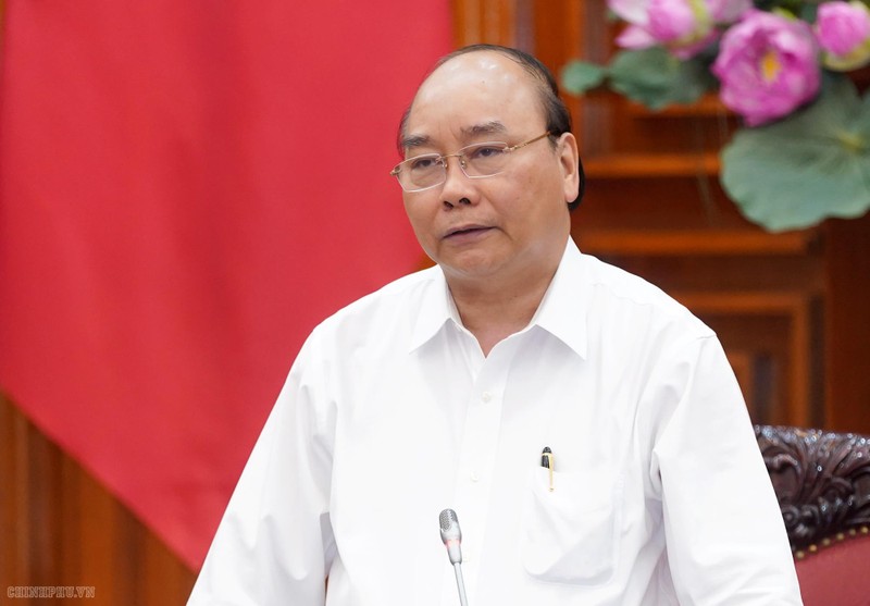 Thủ tướng Chính phủ Nguyễn Xuân Phúc phát biểu tại cuộc họp (Nguồn: VGP) Thủ tướng Chính phủ Nguyễn Xuân Phúc phát biểu tại cuộc họp (Nguồn: VGP)