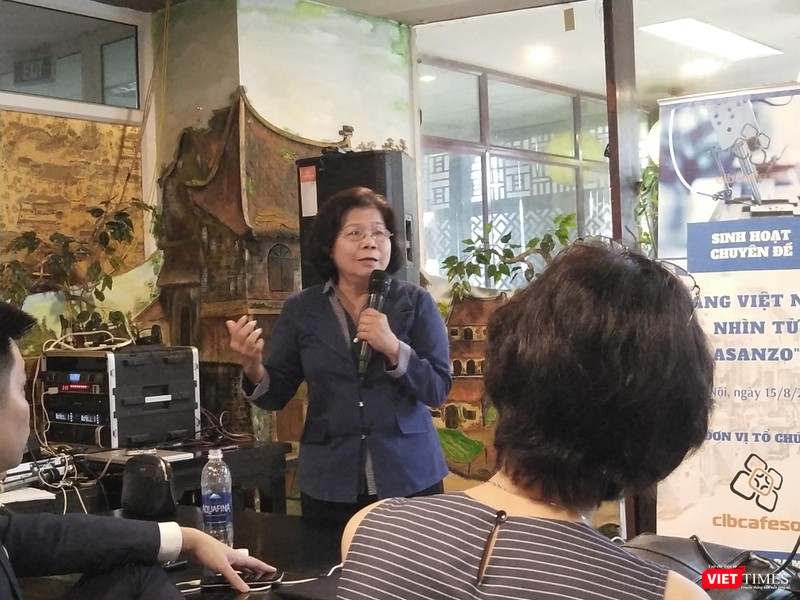 Bà Vũ Kim Hạnh - Chủ tịch Hội doanh nghiệp hàng Việt Nam chất lượng cao.