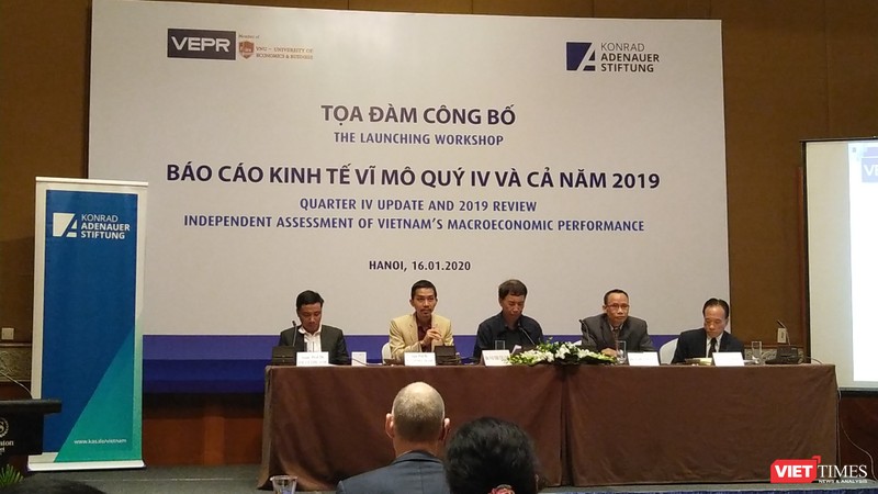 Toàn cảnh buổi tọa đàm "Công bố Báo cáo Kinh tế Vĩ mô Quý IV và cả năm 2019" của VEPR