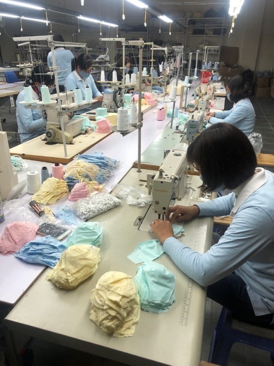 Xưởng sản xuất khẩu trang của Công ty Babu (Ảnh: Bộ Công thương) Xưởng sản xuất khẩu trang của Công ty Babu (Ảnh: Bộ Công thương)