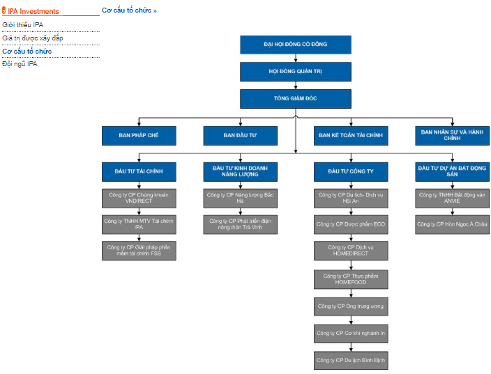Các công ty thành viên của Tập đoàn I.P.A (Nguồn: ipa.com.vn)