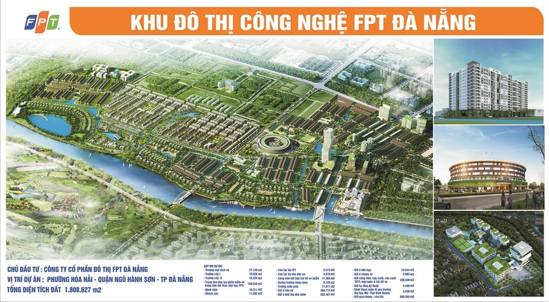Phối cảnh Khu đô thị Công nghệ FPT Đà Nẵng (Nguồn: Internet) Phối cảnh Khu đô thị Công nghệ FPT Đà Nẵng (Nguồn: Internet)