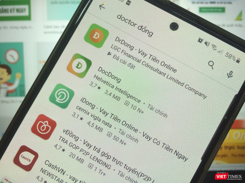Ứng dụng cho vay qua app rất phát triển