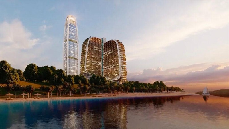 Phối cảnh dự án Khu khách sạn, dịch vụ du lịch tại phường Bãi Cháy, thành phố Hạ Long , tỉnh Quảng Ninh.