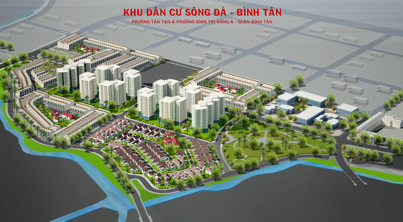 Phối cảnh dự án Khu dân cư Sông Đà - Bình Tân Phối cảnh dự án Khu dân cư Sông Đà - Bình Tân