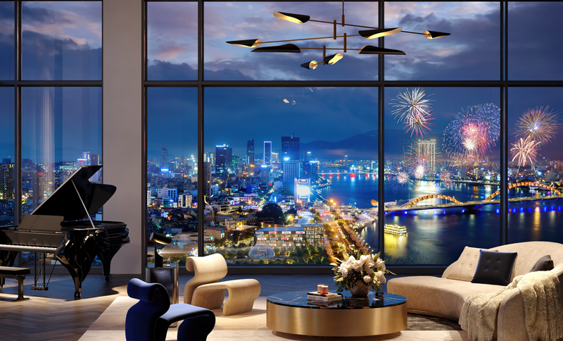 Tầm nhìn hướng sông Hàn của dự án The Royal - Boutique Hotel & Condo Danang Tầm nhìn hướng sông Hàn của dự án The Royal - Boutique Hotel & Condo Danang