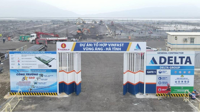 Vingroup sắp xây nhà máy pin thứ 2 hơn 6.300 tỉ đồng tại Hà Tĩnh (Ảnh: Delta Group)