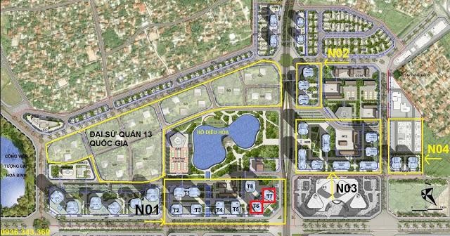 Vị trí dự án Han Jardin ở khu Đoàn Ngoại Giao do Hancorp làm chủ đầu tư Vị trí dự án Han Jardin ở khu Đoàn Ngoại Giao do Hancorp làm chủ đầu tư