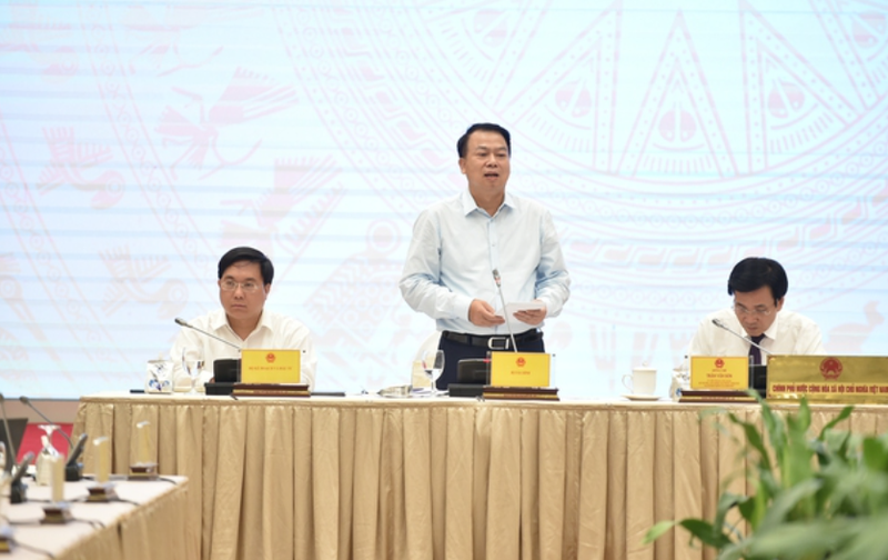 Thứ trưởng Bộ Tài chính Nguyễn Đức Chi phát biểu tại họp báo Chính phủ thường kỳ tháng 8/2022 diễn ra vào ngày 6/9