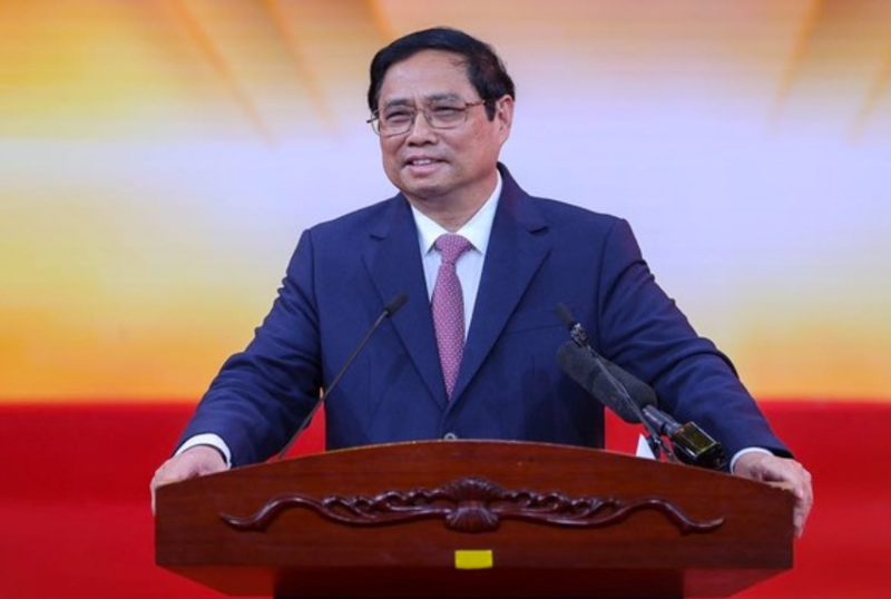 Thủ tướng Phạm Minh Chính dự lễ kỷ niệm Ngày Doanh nhân Việt Nam và tôn vinh Doanh nhân Việt Nam tiêu biểu 2022 (Ảnh: VGP)