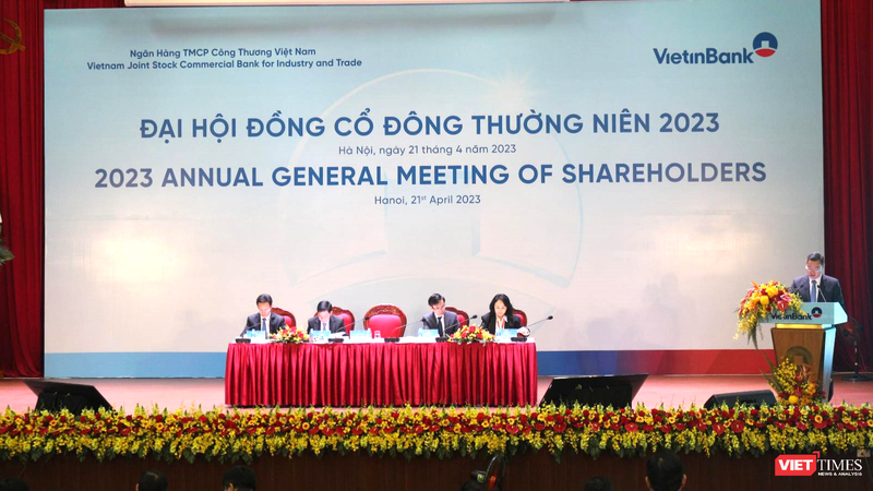 Toàn cảnh AGM 2023 của VietinBank (Ảnh: Văn Lâm)