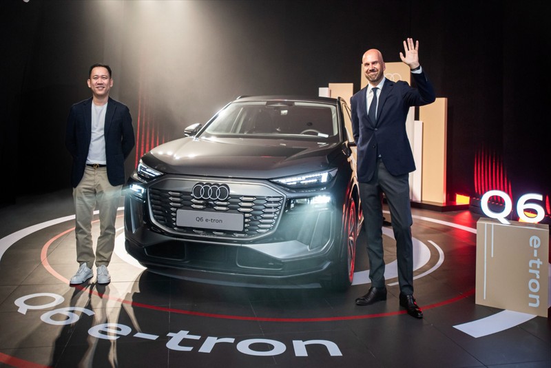Audi Q6 e-tron có kích thước dài x rộng x cao là 4.771 x 1.939 x 1.685 mm và chiều dài cơ sở 2.899 mm. ONU_7651.JPG