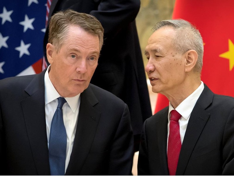 Ông Robert Lighthizer và Phó Thủ tướng Trung Quốc Lưu Hạc - hai người dẫn đầu hai đoàn đàm phán. Ông Robert Lighthizer và Phó Thủ tướng Trung Quốc Lưu Hạc - hai người dẫn đầu hai đoàn đàm phán.