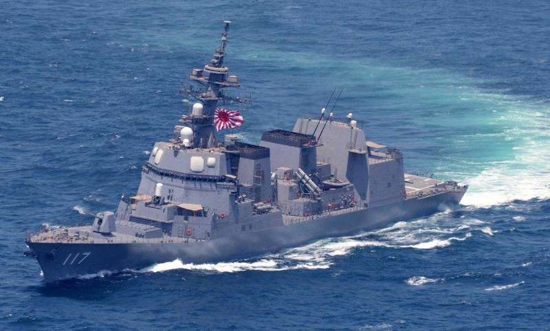 Lần đầu tiên Hải quân Nhật cử tàu khu trục tên lửa DD-117 tham gia cuộc duyệt binh ở Thanh Đảo Lần đầu tiên Hải quân Nhật cử tàu khu trục tên lửa DD-117 tham gia cuộc duyệt binh ở Thanh Đảo