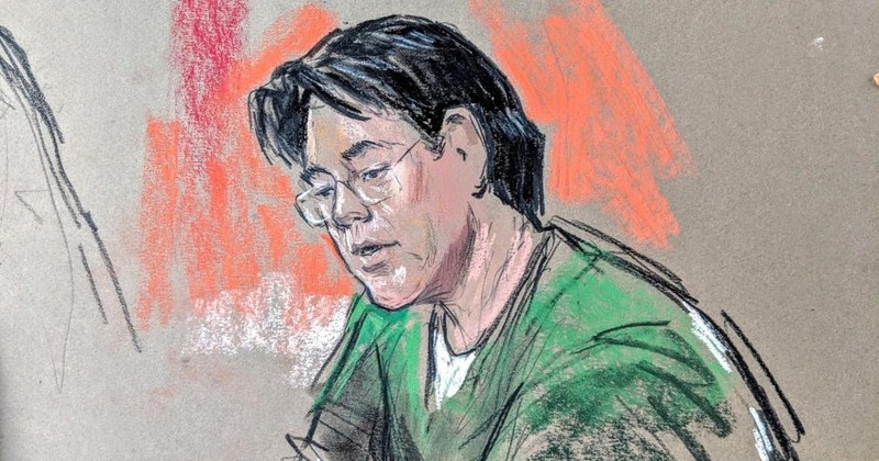 Lý Xuân Thành tại Tòa án khu Đông Virginia hôm 1.5.2019 Lý Xuân Thành tại Tòa án khu Đông Virginia hôm 1.5.2019