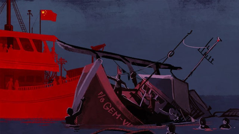 Vụ đâm tàu được báo Philippines vẽ lại theo lời kể của các nạn nhân