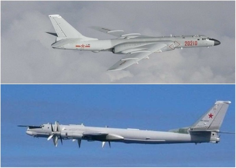 Các máy bay ném bom chiến lược của Nga và Trung Quốc đã tiến hành chuyến tuần tra chung trên không lần đầu tiên trên biển Nhật Bản và Hoa Đông hôm 23/7