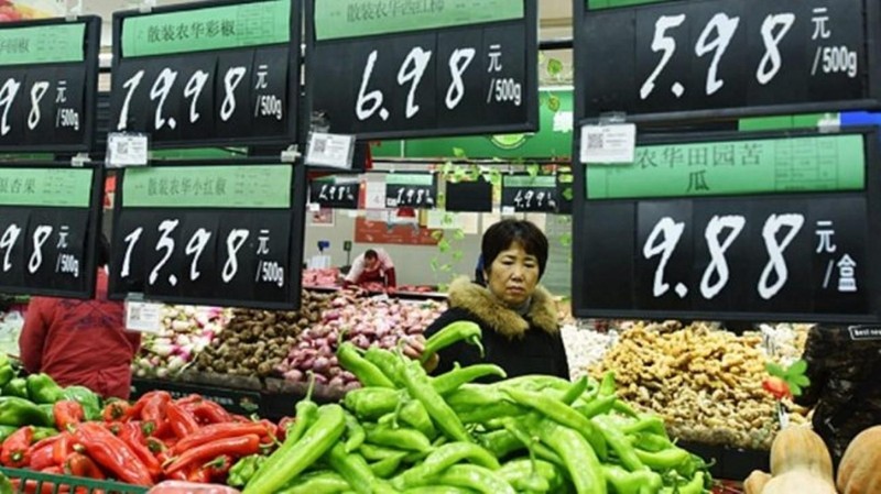 Giá rau quả trên thị trường Trung Quốc tháng 7 tăng tới 39/1%