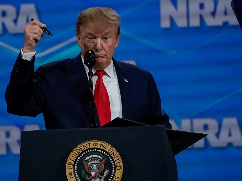 Ông Trump tham dự đại hội thường niên của NRA họp ngày 26/4/2019. Ảnh: Đa Chiều