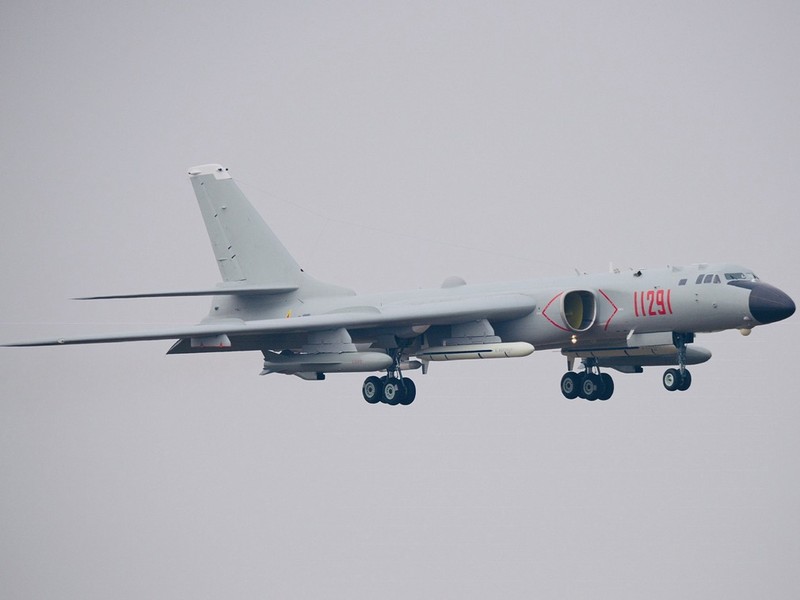 H-6K - mẫu H-6 có nhiều nhất trong không quân Trung Quốc hiện nay. Ảnh: Đa Chiều H-6K - mẫu H-6 có nhiều nhất trong không quân Trung Quốc hiện nay. Ảnh: Đa Chiều