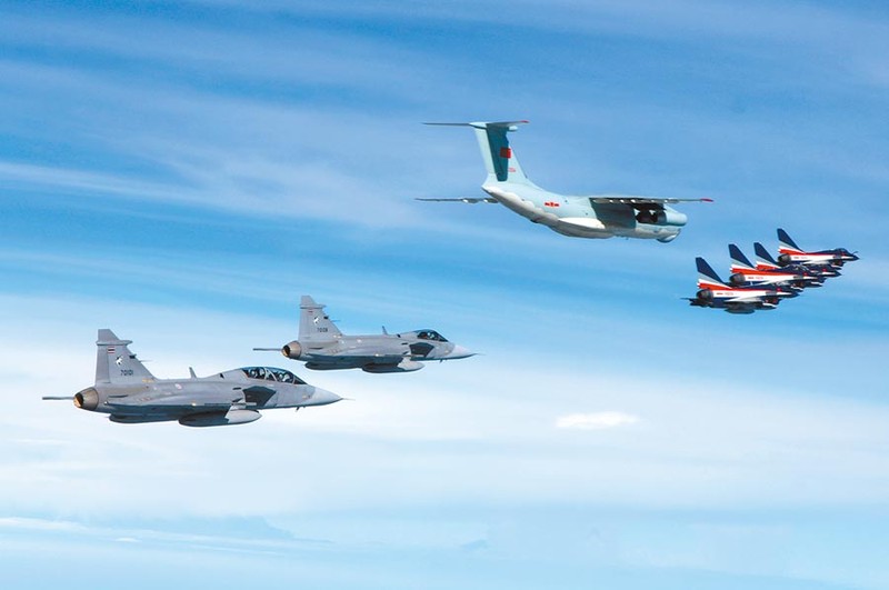 Các máy bay của không quân Trung Quốc và Thái Lan trong cuộc tập trận Eagle Strike-2019 tổ chức ở Thái Lan mới đây