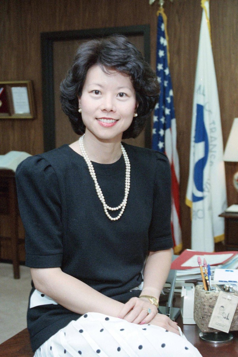Bà Elaine Chao năm 1989,khi đang là Thứ trưởng Bộ Giao thông Vận tải dưới thời cựu tổng thống George H.W. Bush (Bush cha). Ảnh: New York Times