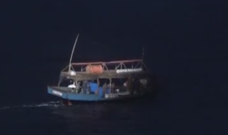 Chiếc tàu cá của Triều Tiên trước khi xảy ra vụ đâm va . Ảnh: Liên Hợp báo Chiếc tàu cá của Triều Tiên trước khi xảy ra vụ đâm va . Ảnh: Liên Hợp báo