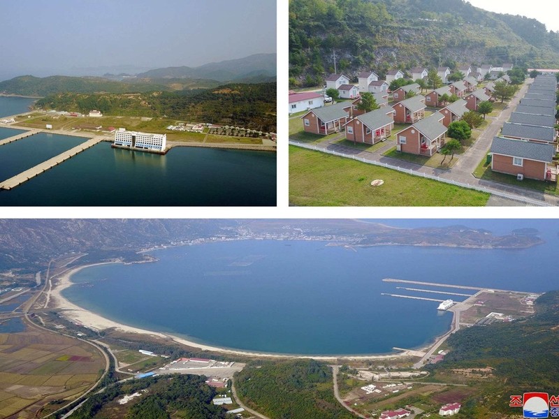 Toàn cảnh Khu du lịch núi Kumgang Điều đáng nói là Đệ nhất phu nhân Ri Sol-ju đã lần đầu xuất hiện cùng ông Kim Jong-un sau 4 tháng ẩn dật. Hàn Quốc. Nhật báo Hàn Quốc Chosun Ilbo nói bà Ri Sol-ju đã ngừng các hoạt động công khai sau khi Chủ tịch Trung Quốc Tập Cận Bình đến thăm Bình Nhưỡng từ ngày 20 đến 21 tháng 6. Trong nửa đầu năm 2019, bà Ri Sol-ju bắt đầu xuất hiện từ chuyến thăm của ông Kim Jong-un tới Trung Quốc từ ngày 7 đến 10 tháng 1, sau đó xuất hiện thêm 5 lần nữa rồi đột nhiên biến mất một cách bí ẩn. Do đó, một số người đã đưa ra giả thuyết cho rằng bà mang thai và sinh con để giải thích cho sự vắng mặt lâu ngày của bà. Trước đó, vào năm 2016, bà cũng ẩn dật trong 9 tháng, bị coi là có thai hoặc sinh con, nhưng giả thuyết này không được xác nhận chính thức.