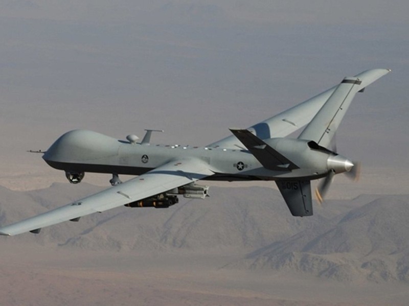UAV MQ-9 Reaper của Mỹ ở Lybia. UAV MQ-9 Reaper của Mỹ ở Lybia.