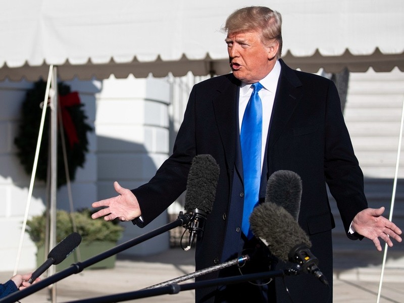 Hôm 9/12,ông Trump nói với các nhà báo: hai bên Mỹ và Trung Quốc đang tiến triển tốt đẹp trong việc đạt được một thỏa thuận thương mại. Hôm 9/12,ông Trump nói với các nhà báo: hai bên Mỹ và Trung Quốc đang tiến triển tốt đẹp trong việc đạt được một thỏa thuận thương mại.