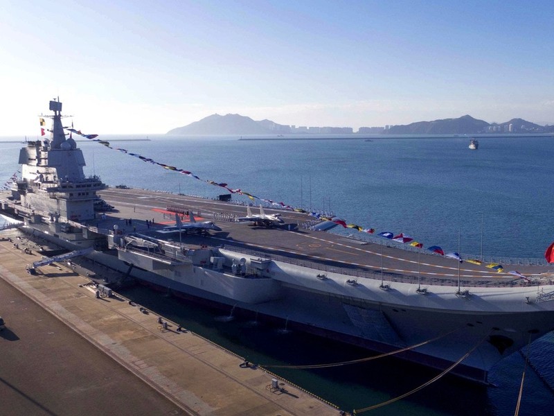 Tàu sân bay Sơn Đông được coi là được đóng để nhằm vào Đài Loan (Ảnh: Đa Chiều)
