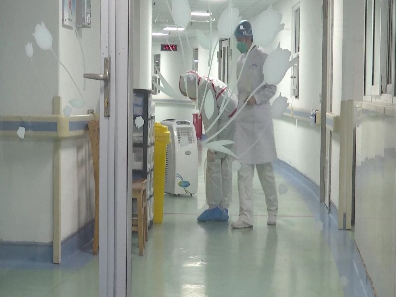 Một khu vơcj điều trị cách ly bệnh nhân viêm phổi lạ ở Vũ Hán (Ảnh: Đa Chiều).