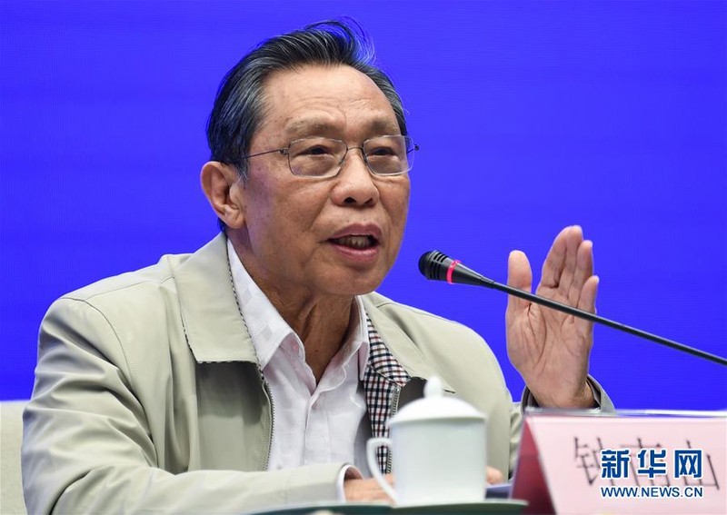 Viện sĩ Chung Nam Sơn: người bị bệnh đã chữa khỏi rồi tái nhiễm chỉ là trường hợp cá biệt, xác suất rất nhỏ (Ảnh: Tân Hoa xã) Viện sĩ Chung Nam Sơn: người bị bệnh đã chữa khỏi rồi tái nhiễm chỉ là trường hợp cá biệt, xác suất rất nhỏ (Ảnh: Tân Hoa xã)