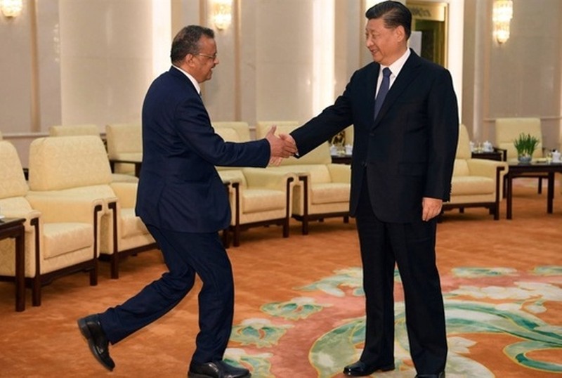 Ông Tedros Adhanom gặp Chủ tịch Trung Quốc Tập Cận Bình tại Bắc Kinh (Ảnh Reuters). Ông Tedros Adhanom gặp Chủ tịch Trung Quốc Tập Cận Bình tại Bắc Kinh (Ảnh Reuters).