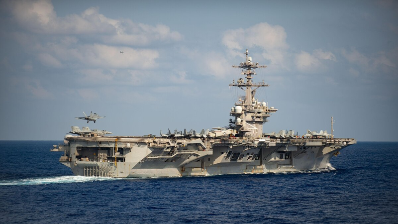 Tàu USS Theodore Roosevelt trên vùng biển Philippines hôm 26/3 (Ảnh: US Navy). Tàu USS Theodore Roosevelt trên vùng biển Philippines hôm 26/3 (Ảnh: US Navy).