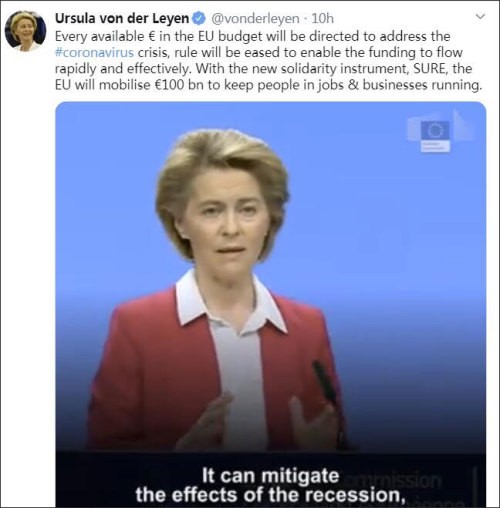 Bà von de Layen đăng thư ngỏ trên trang la Repulica của Italy xin lỗi và cam kết viện trợ cho Italy (Ảnh: Guancha).