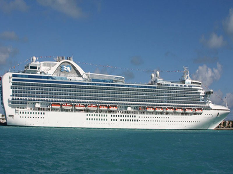 Tàu du lịch Ruby Pcincess có 620 hành khách nhiễm COVID-19 nhưng đã tứ tán khắp nơi sau khi cập bến Sydney (Ảnh: Getty).