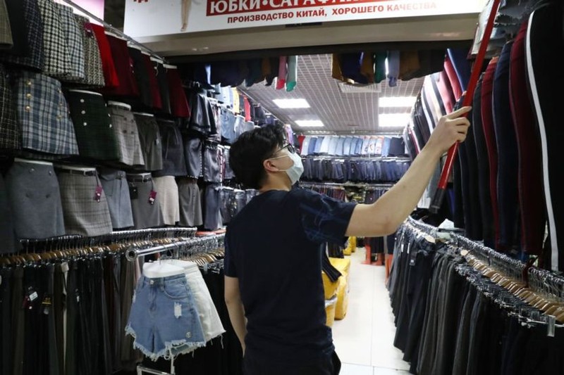 Có tới 3.000 hộ kinh doanh người Trung Quốc tại 2 chợ lớn ở Moscow (Ảnh: Đa Chiều).