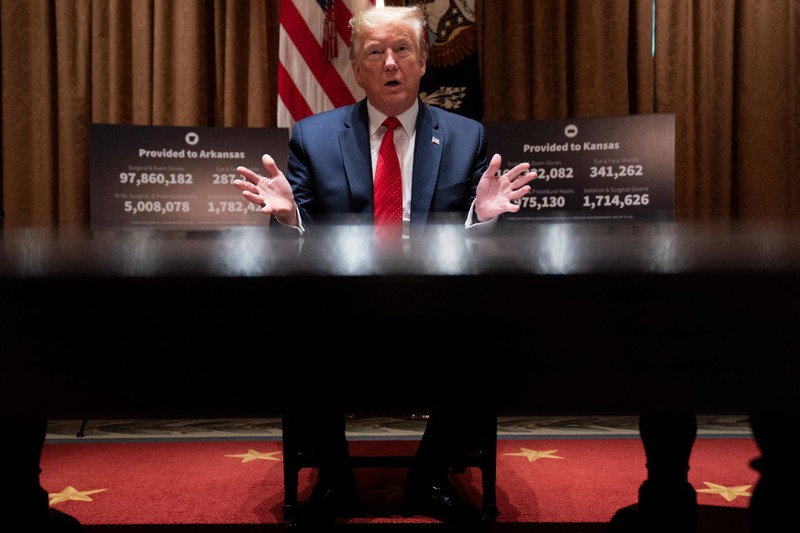 Ngày 21/5 (giờ Washington), ông Donald Trump tuyên bố sẽ đáp trả mạnh mẽ việc Trung Quốc ban bố Luật An ninh Quốc gia với Hồng Kông (Ảnh: AP).