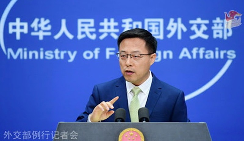 Người phát ngôn Bộ Ngoại giao Trung Quốc Triệu Lập Kiên: Trung Quốc kiên quyết phản đối việc chính trị hóa và kì thị nguồn virus... (Ảnh: Guancha)