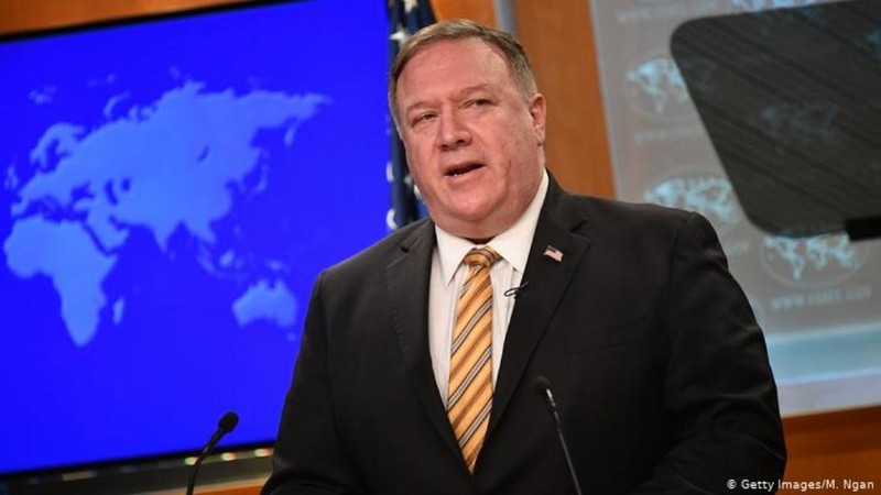 Ngày 13/7, Ngoại trưởng Mỹ Mike Pompeo tuyên bố: "Thế giới không cho phép Bắc Kinh coi Biển Đông là đế chế hàng hải của họ" (Ảnh: Getty).