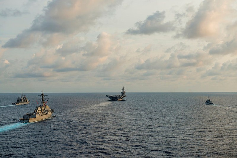 Mỹ ngày càng tăng cường đưa tàu chiến tới Biển Đông để thực hiện "tự do hàng hải", tuần tra để kiềm chế Trung Quốc (Ảnh: amti.csis.org). Mỹ ngày càng tăng cường đưa tàu chiến tới Biển Đông để thực hiện "tự do hàng hải", tuần tra để kiềm chế Trung Quốc (Ảnh: amti.csis.org).