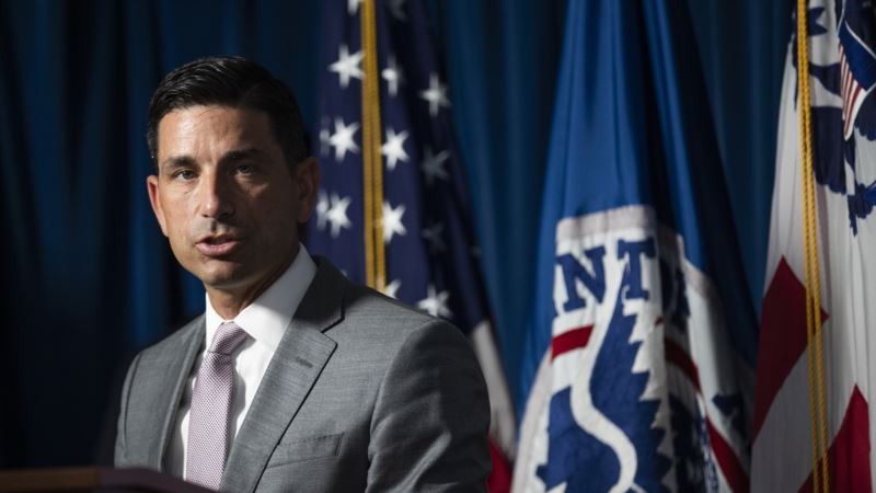 Bộ trưởng An ninh Nội địa Chad Wolf tuyên bố: các hoạt động ác ý của Trung Quốc trong các lĩnh vực thương mại, an ninh mạng, nhập cư và sở hữu trí tuệ đang ngày một tăng (Ảnh: MingJing).