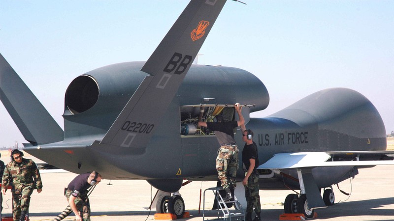 UAV RQ-4A Global Hawk của Mỹ (Ảnh: US Air Force). UAV RQ-4A Global Hawk của Mỹ (Ảnh: US Air Force).