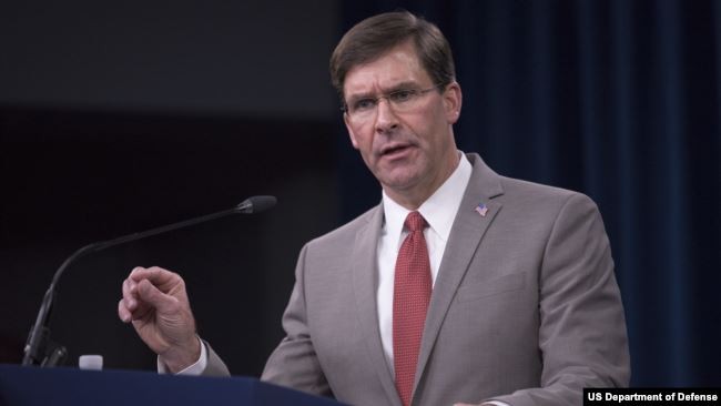 Ông Mark Esper cho biết, Mỹ đang xây dựng hạm đội cho tương lai, sức mạnh hải quân của Trung Quốc không thể sánh được với Mỹ (Ảnh: Lầu Năm Góc).