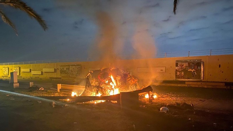 Vụ tấn công nổi tiếng bằng MQ-9 Reaper của Mỹ: giết hại tướng Iran Qassem Soleimani (Ảnh: AP).