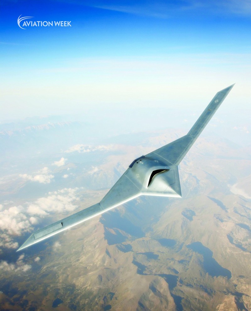 Hình ảnh giả tưởng của UAV RQ-180 (Ảnh: kuaibao.qq.com).