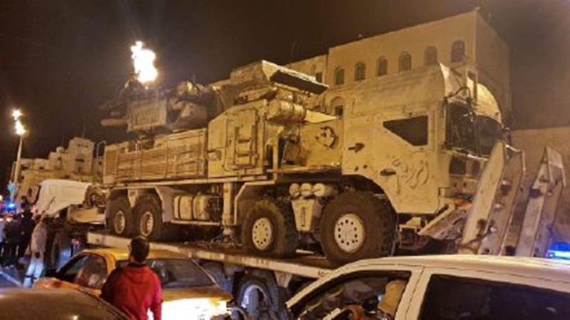 Hệ thống Pantsir-S1 được vận chuyển từ Libya về Mỹ (Ảnh: Dwnews).